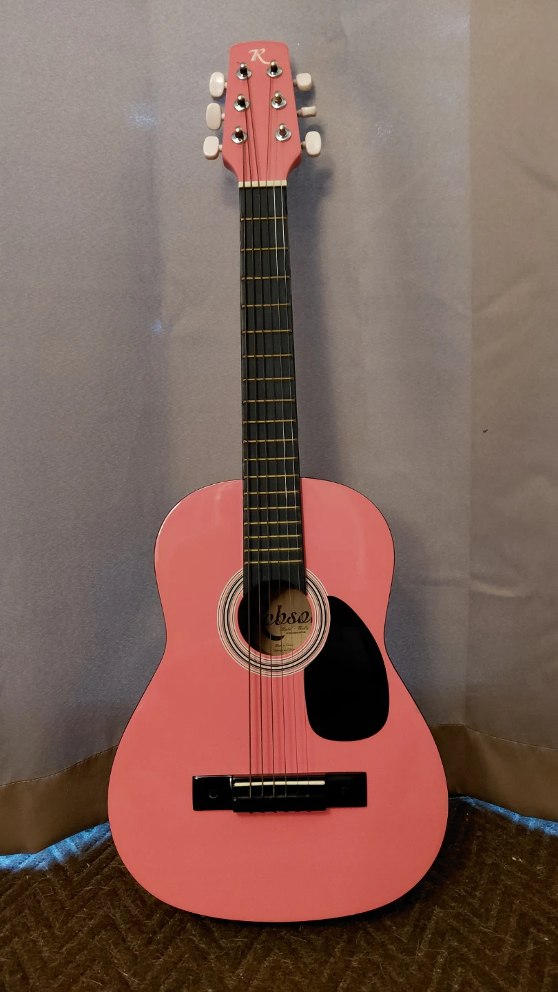 Robson Model Mella Pink Acoustic Guitar
