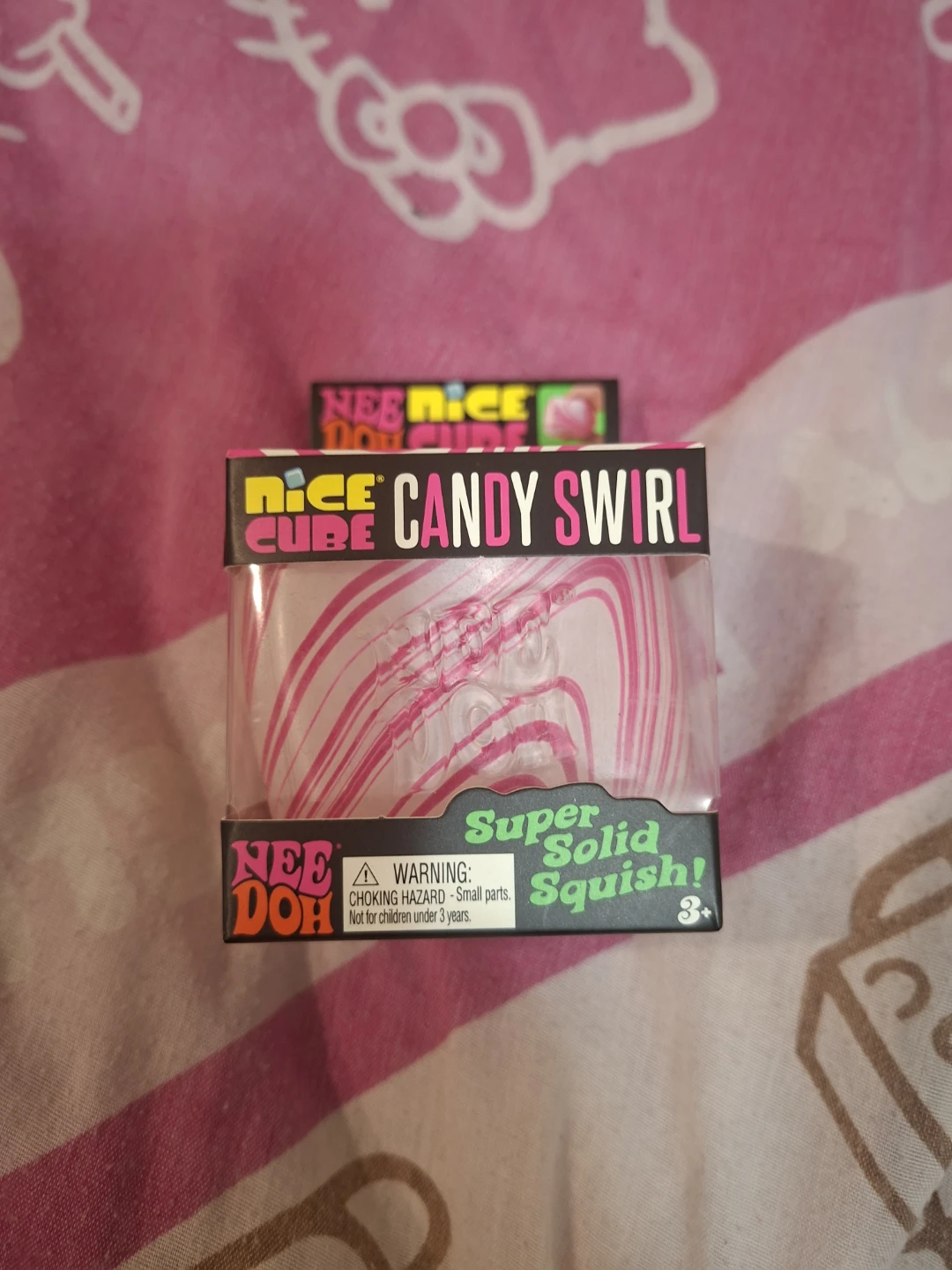 Nee Doh Nice Cube Candy Swirl Squish Toy - photo 4