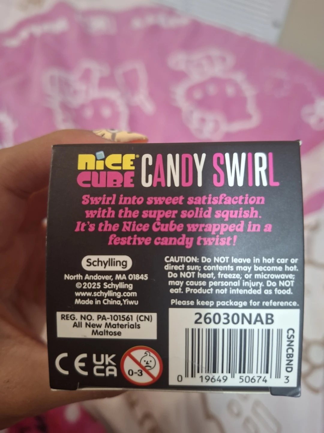Nee Doh Nice Cube Candy Swirl Squish Toy - photo 5