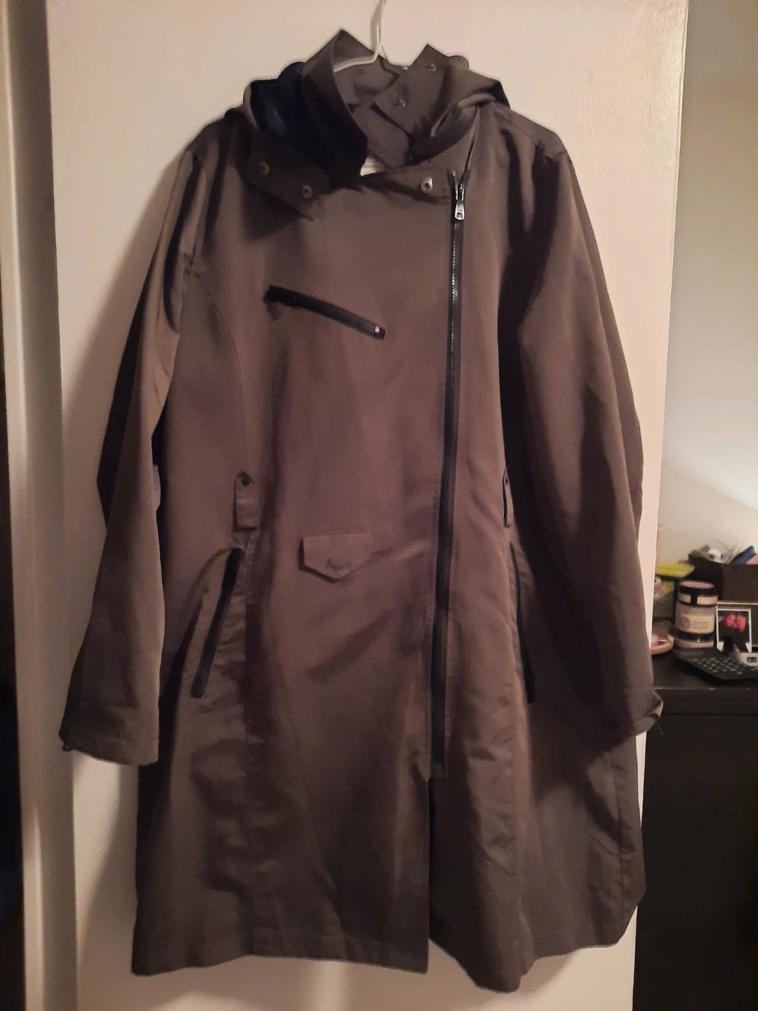 Women's Hooded Asymmetrical Zip Jacket