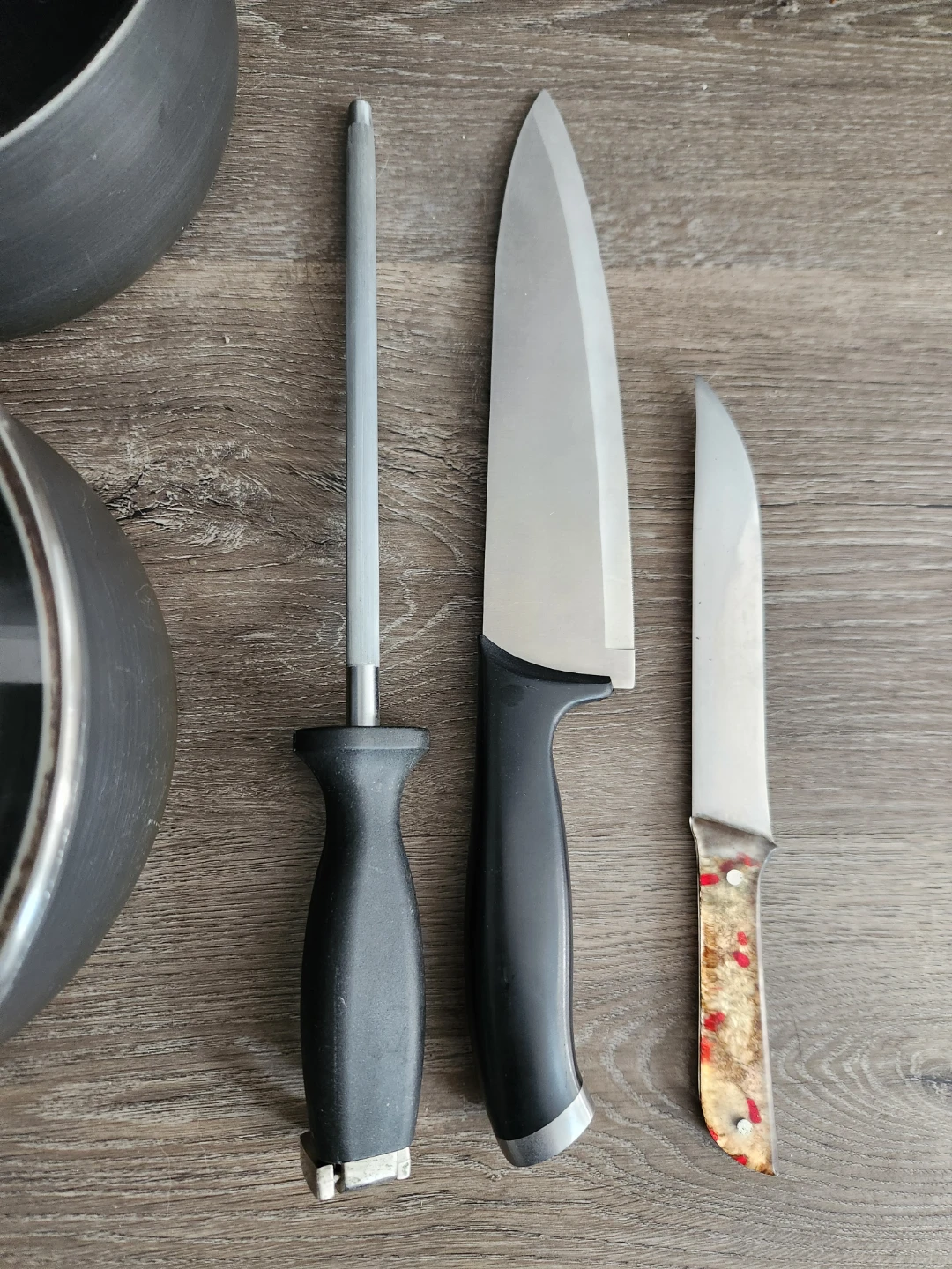 Knife Set with Sharpening Steel