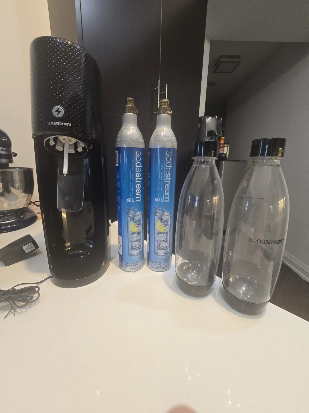 Sodastream  with 3 canisters and 3  bottle