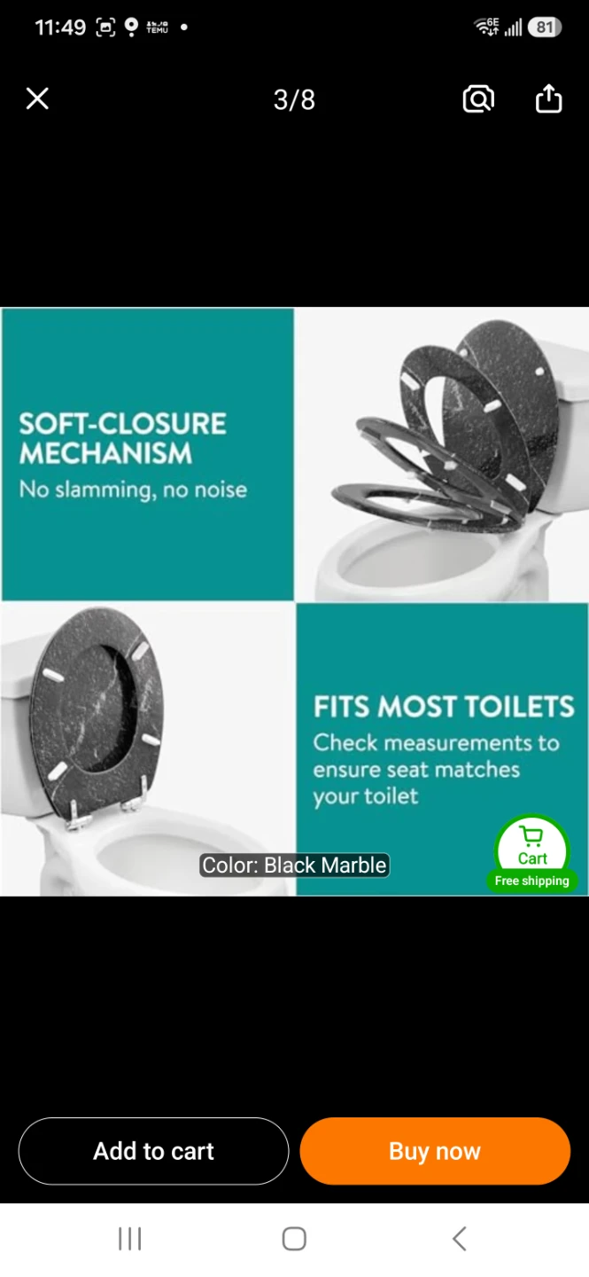 Marbel toilet seat. - photo 4
