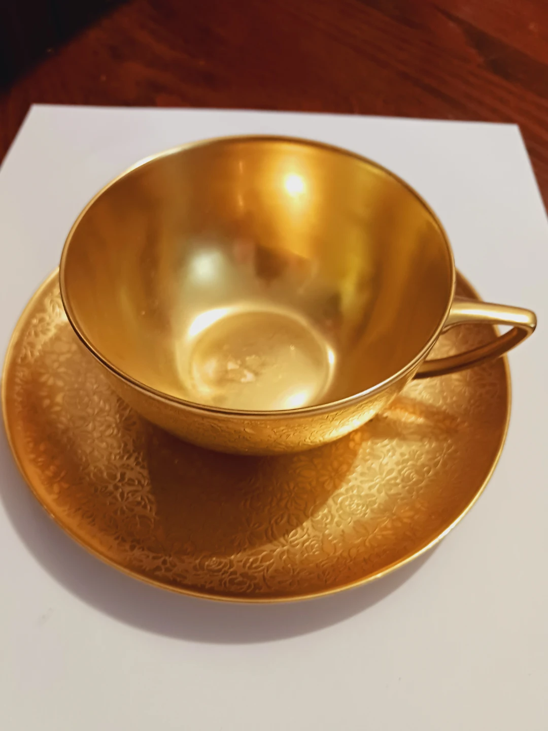 24K Gold Rosenthal Selb Bavaria Aida Gold Cup and Saucer