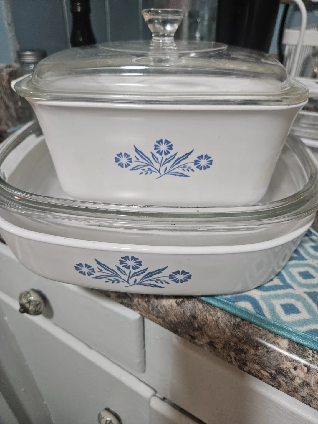 CorningWare Blue Cornflower-3-Casserole Dishes with Lids - photo 4