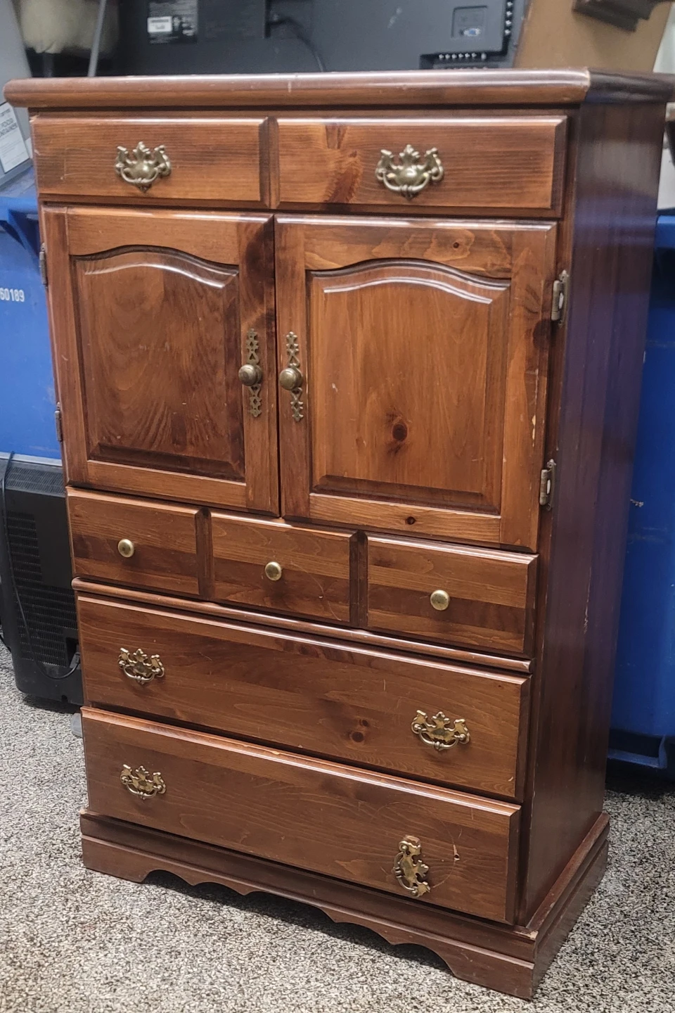 Wooden Wardrobe with Drawers