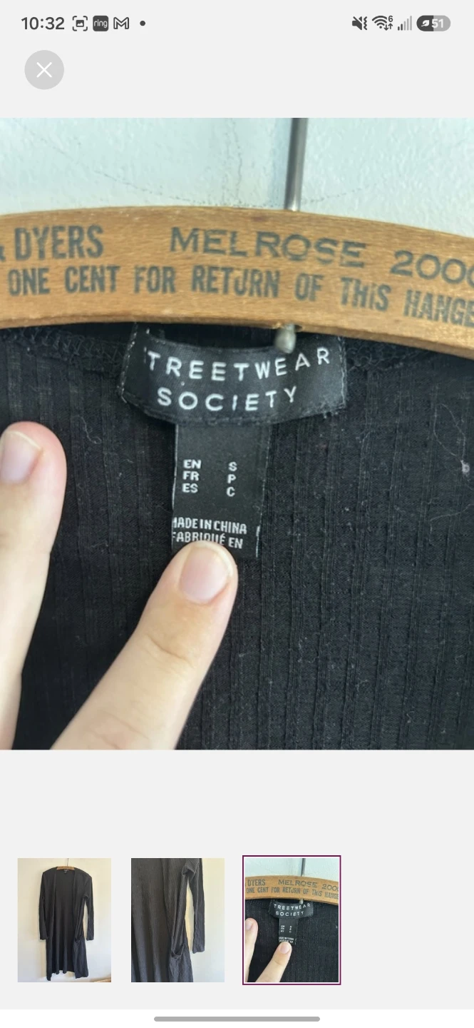 Streetwear Society Black Ribbed Cardigan - photo 3