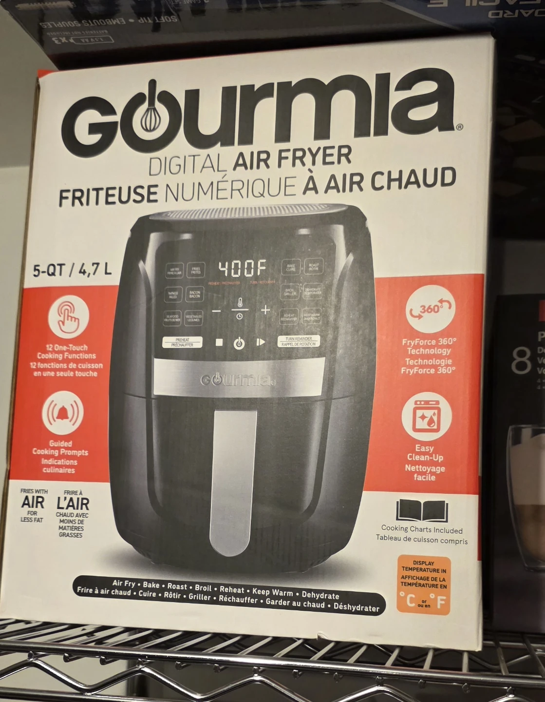 $60 Gourmia Digital Air Fryer 5-Quart