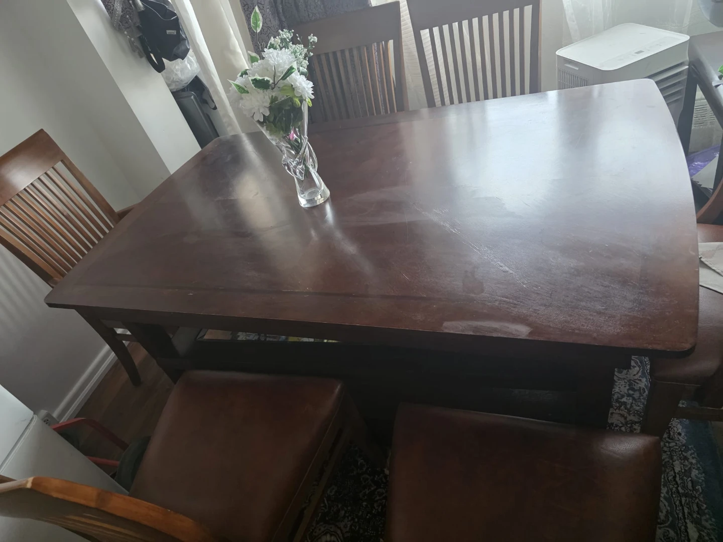 Dark Wood Dining Table