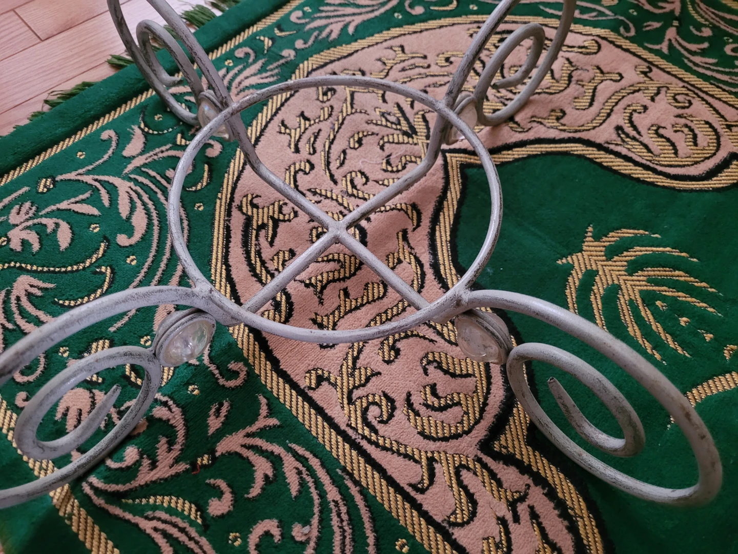 Decorative 2 Glass Bowls with Stand - photo 3