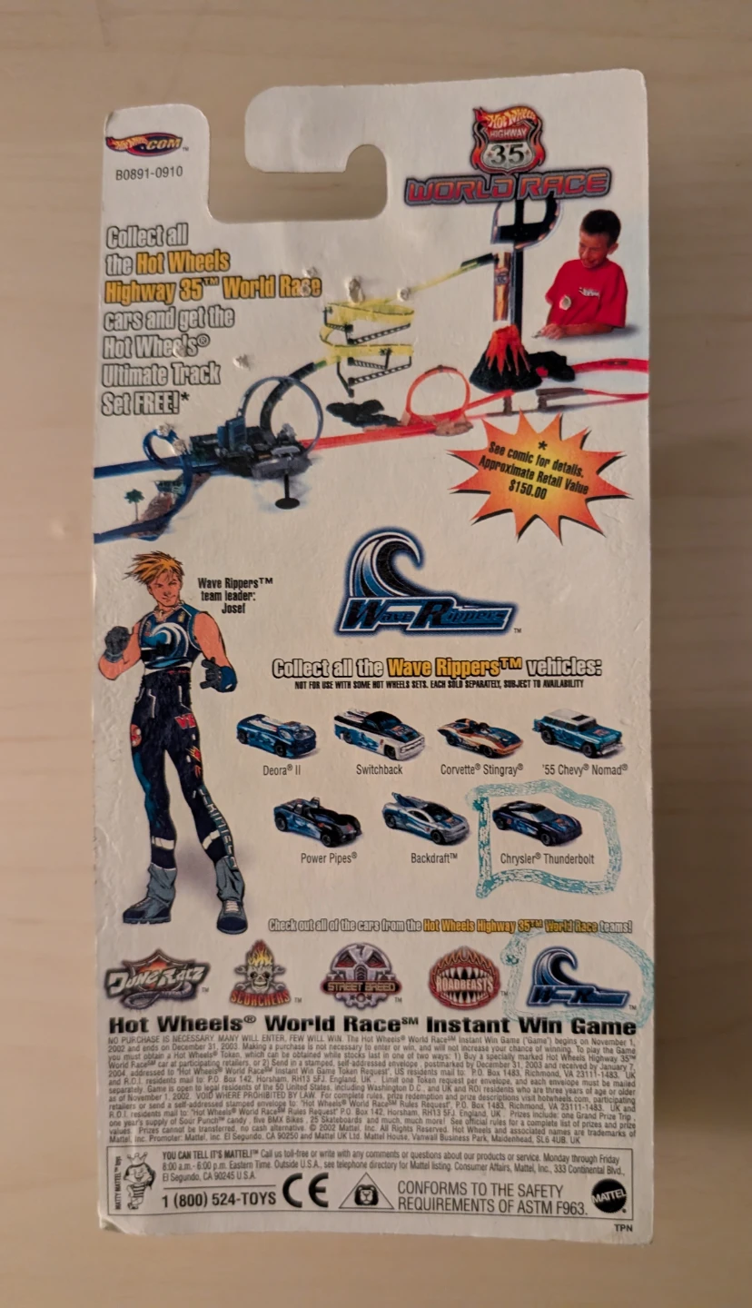 Hot Wheels World Race Chrysler Thunderbolt - photo 2