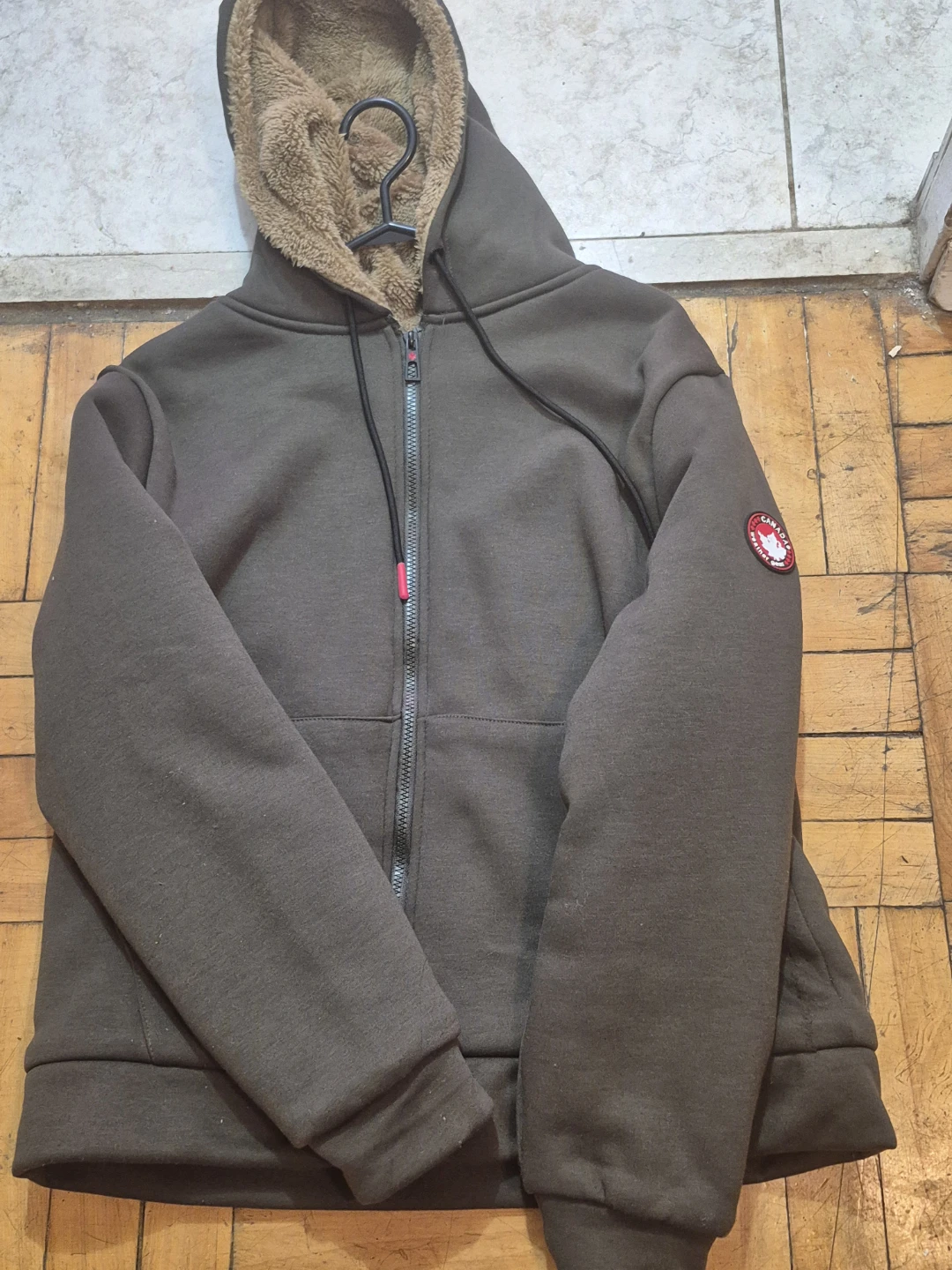 BN)Canada Size LG Weathergear Sherpa Lined Hoodie