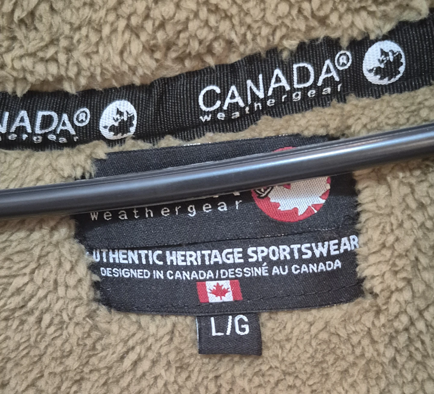 BN)Canada Size LG Weathergear Sherpa Lined Hoodie - photo 2