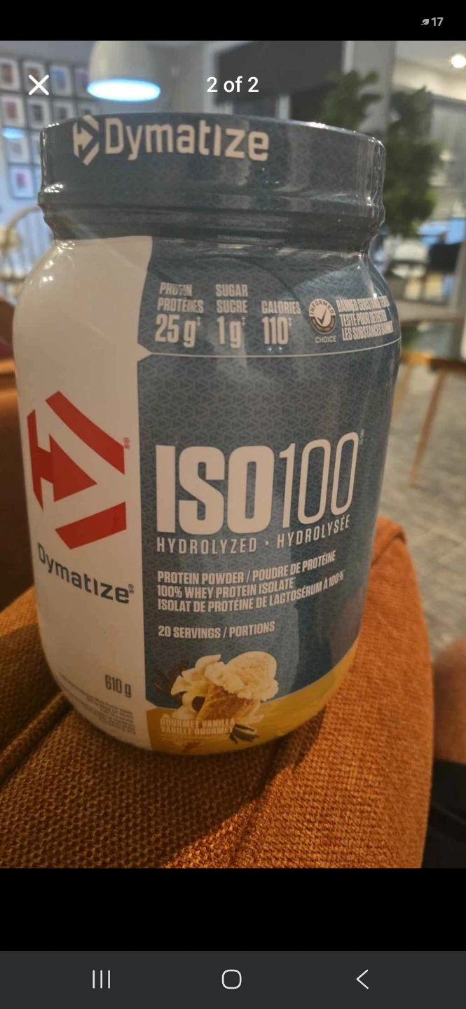 Dymatize ISO100 Hydrolyzed Whey Protein Powder 610g - photo 2