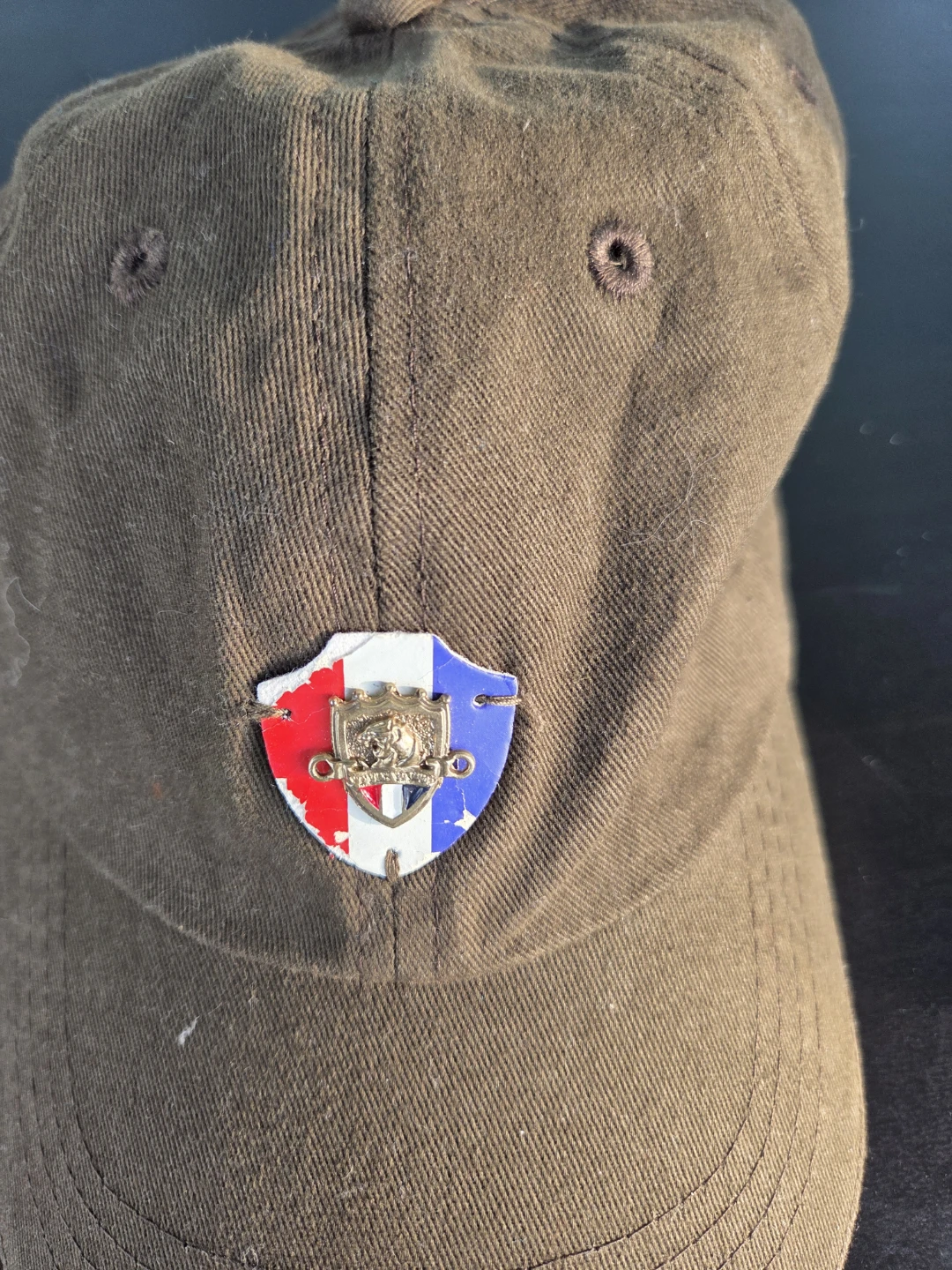 AHEAD Brown Baseball Cap with Shield Emblem - photo 2