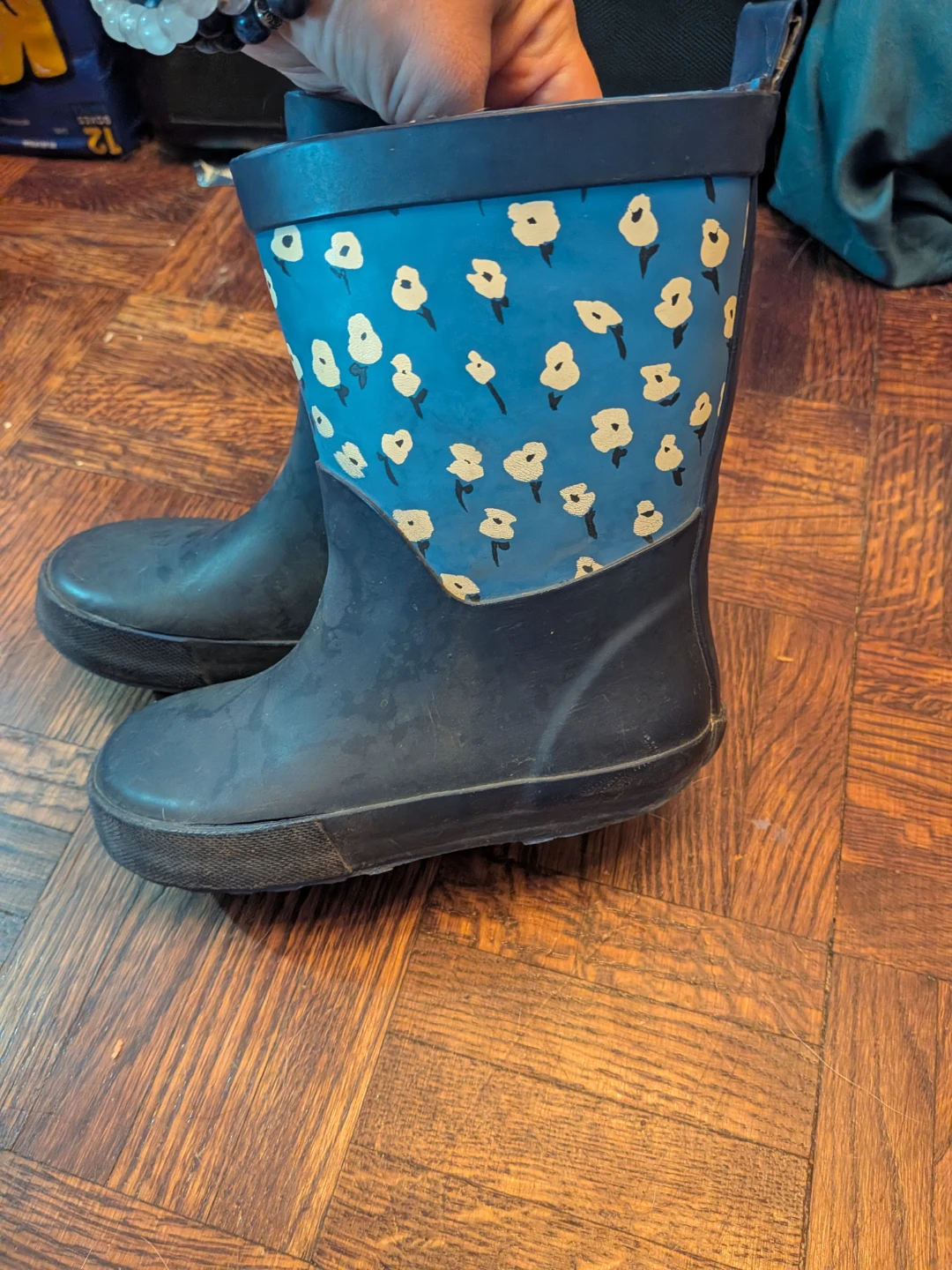 Joules Blue Floral Rain Boots - photo 4
