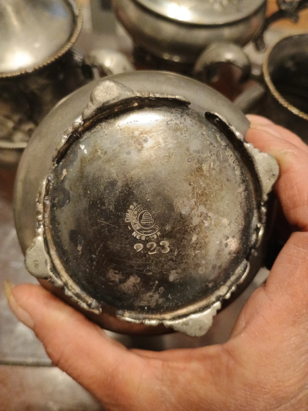 Antique Silver Plated Tea Set - photo 2