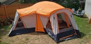 Orange and Grey Camping Tent