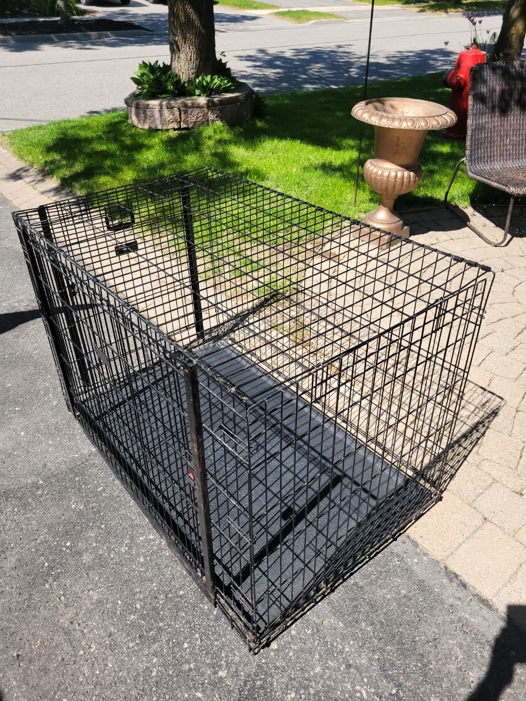 42" Large Foldable Pet Dog Crate Cage,