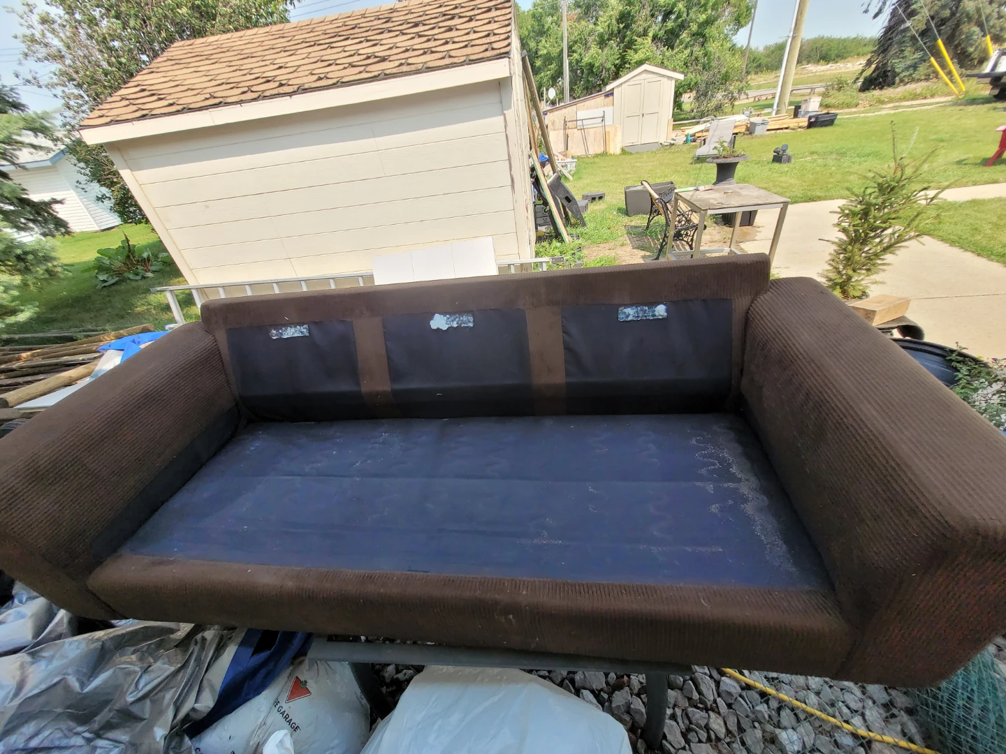 Brown Corduroy Sofa