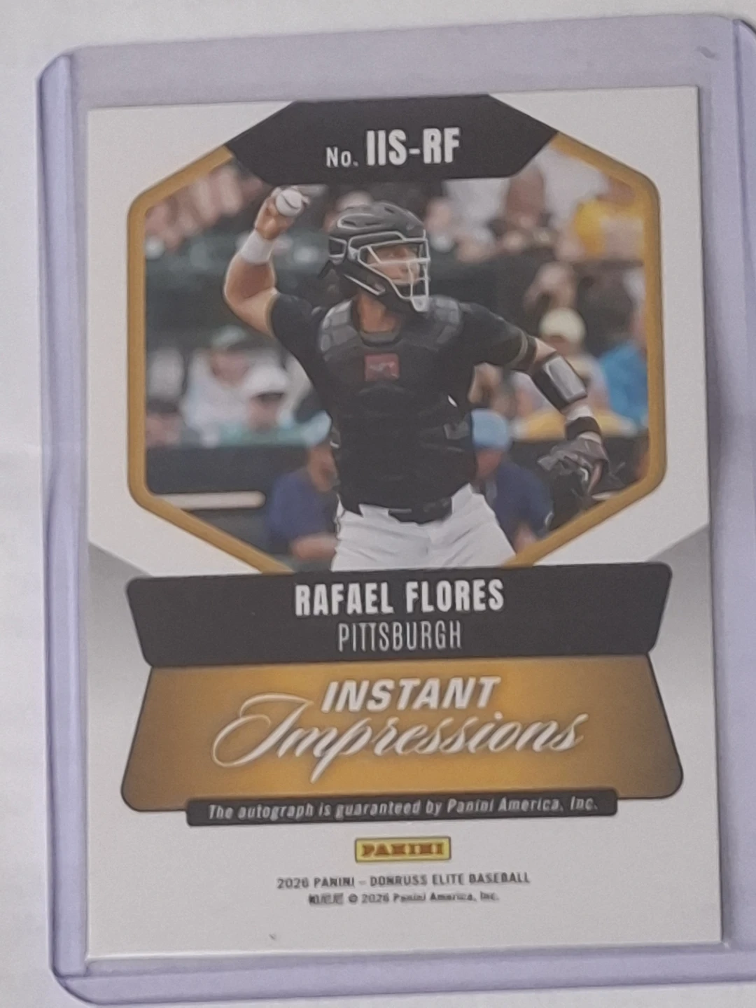 2026 Panini Donruss Elite Rafael Flores RC  Autograph95/149 - photo 3