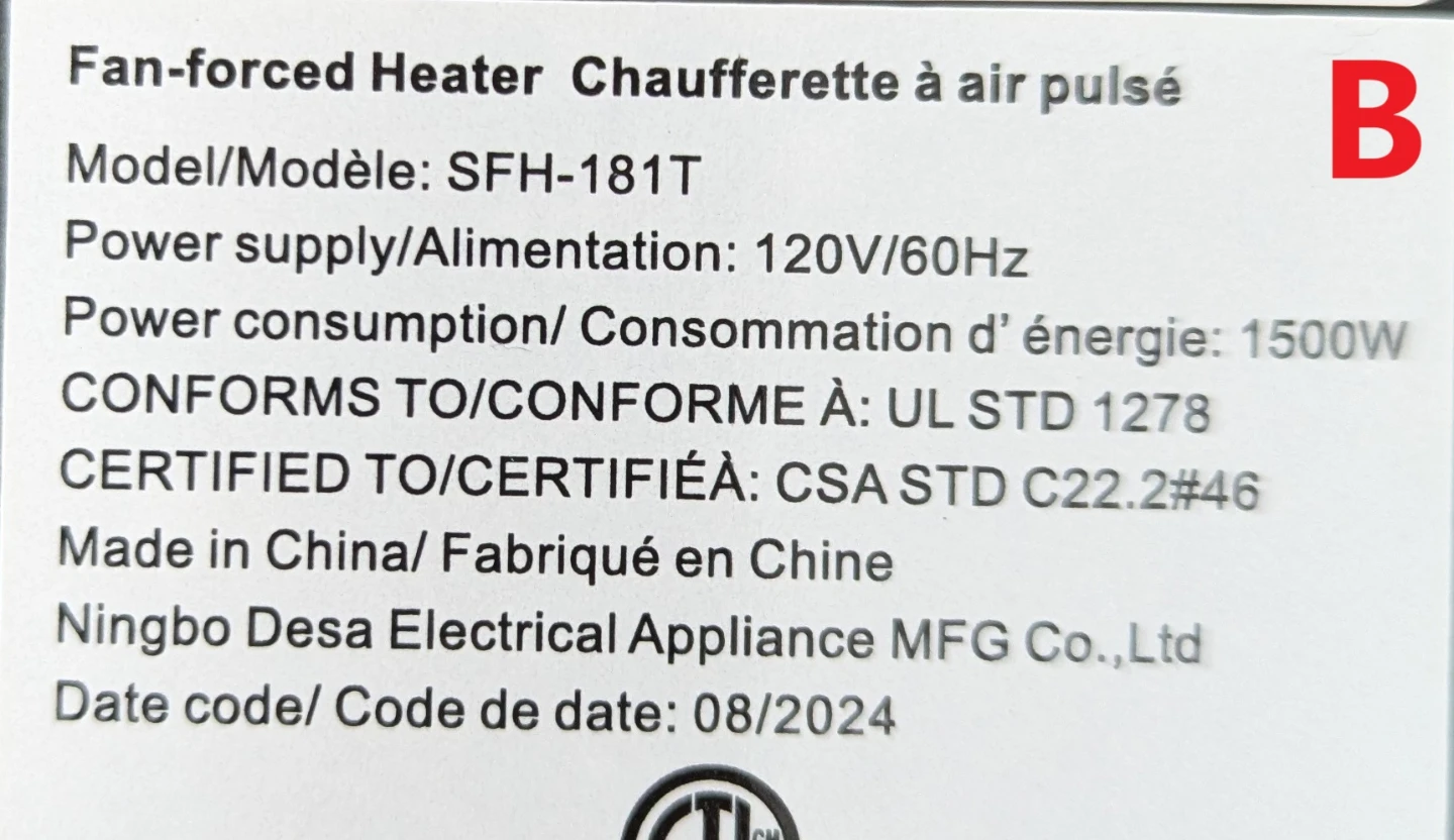 Small Portable Space Electric Fan-Forced Heater Heating - photo 3