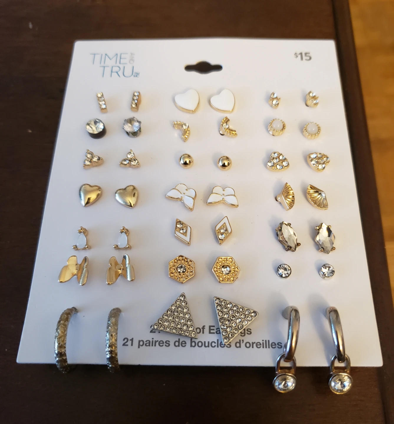 Time and Tru 21 Pairs Of Earrings Set - photo 3