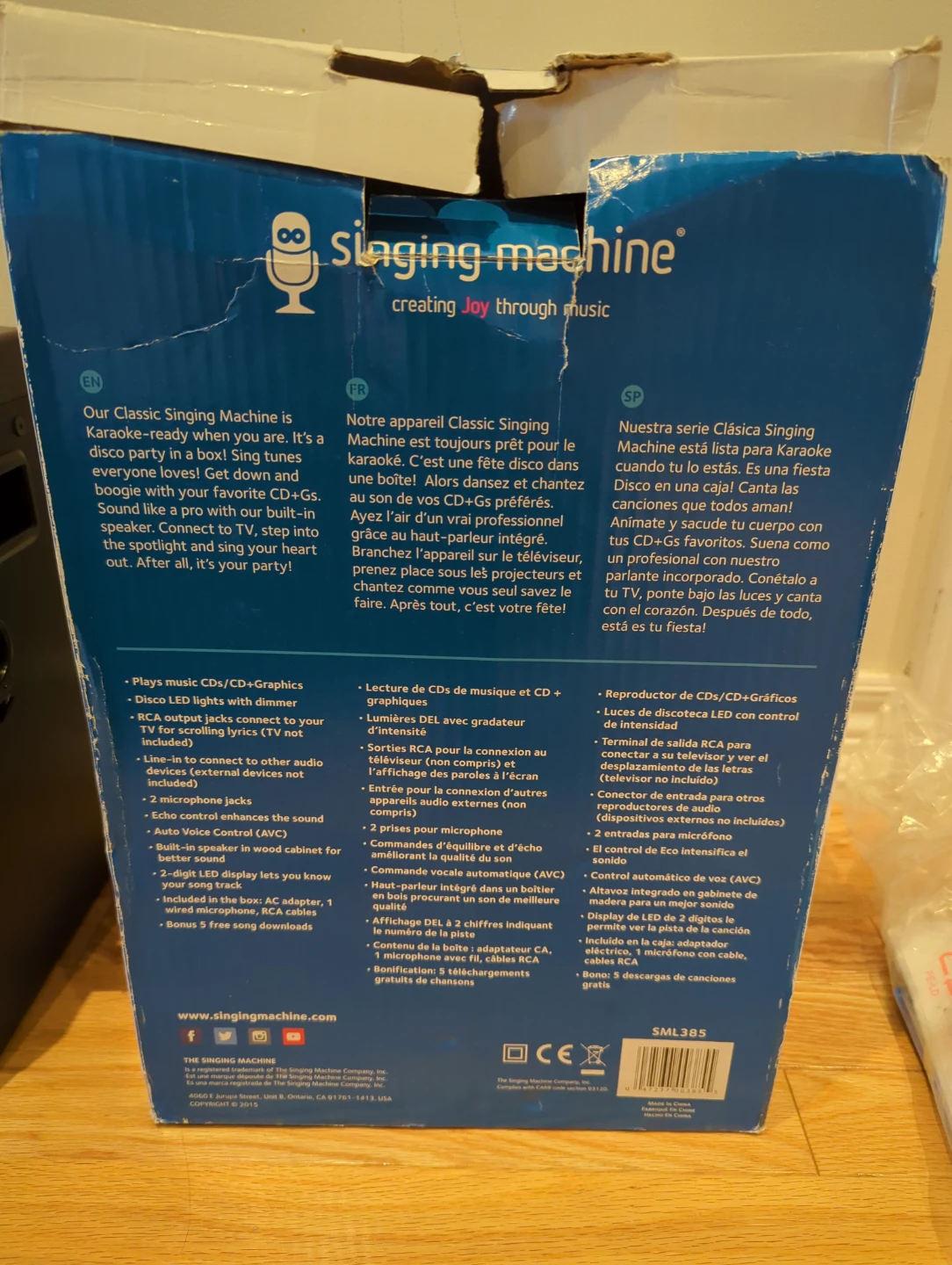 Singing Machine SML385 Karaoke System - photo 2