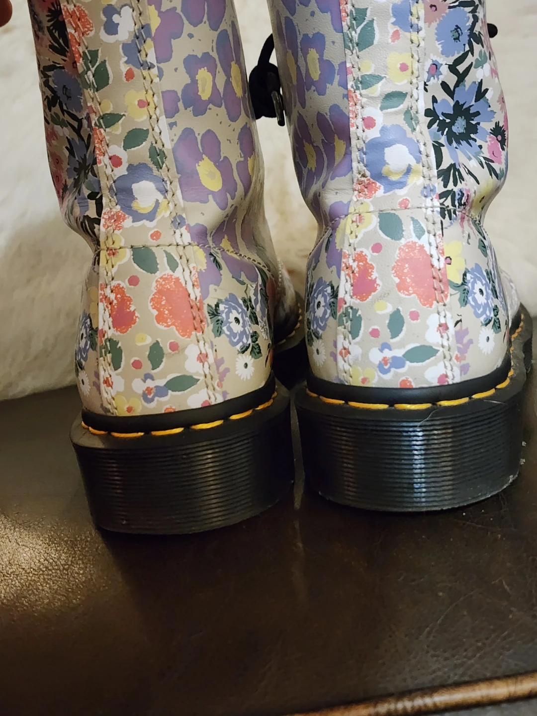 Dr. Martens 1460 Pascal Floral Mash Up Boots - Size US Women's 9 - photo 3