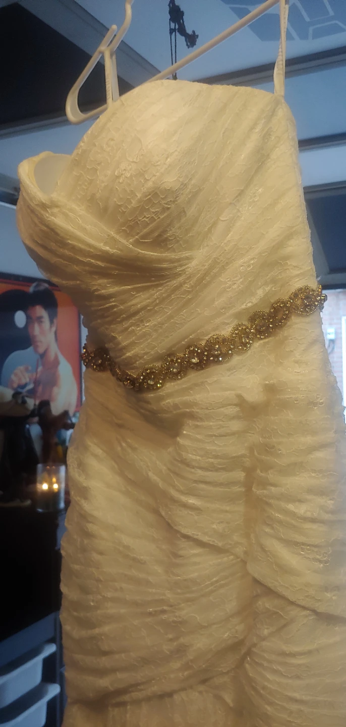 David's Bridal Strapless Wedding Dress - photo 3