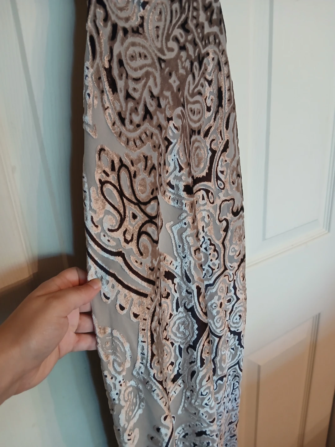 ASOS Paisley print brown maxi dress, size 4 - photo 4