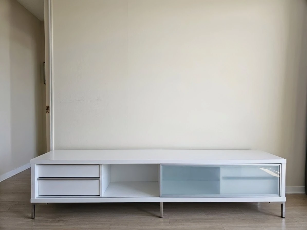 Structube Extra-Large White Media Console (88" Long)