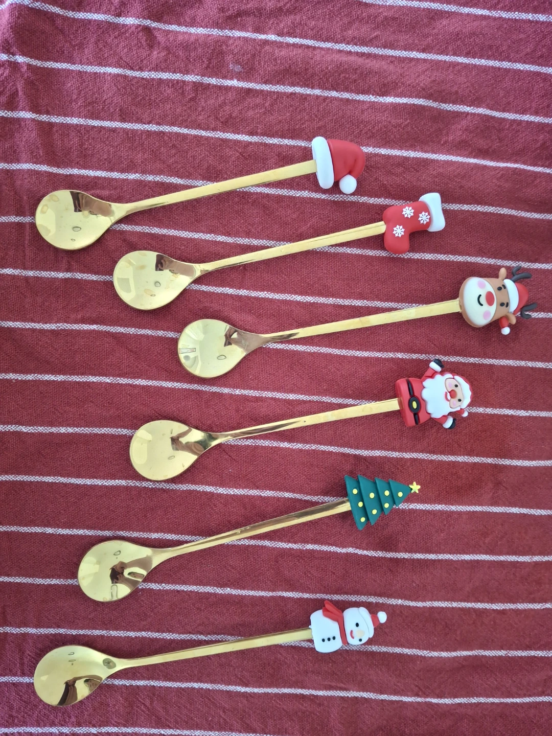 Set of 6 Christmas Themed Spoons