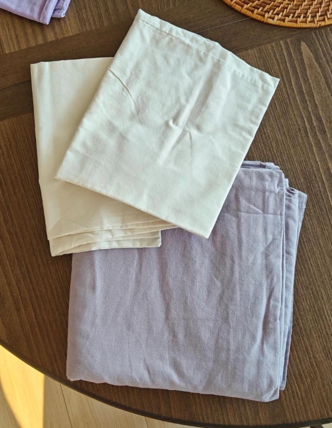 100% Cotton Purple Sheet + 2 pillow case