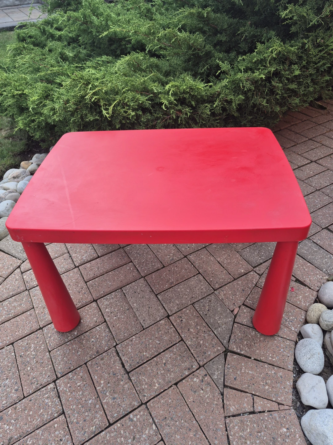 Red Plastic Kids Table