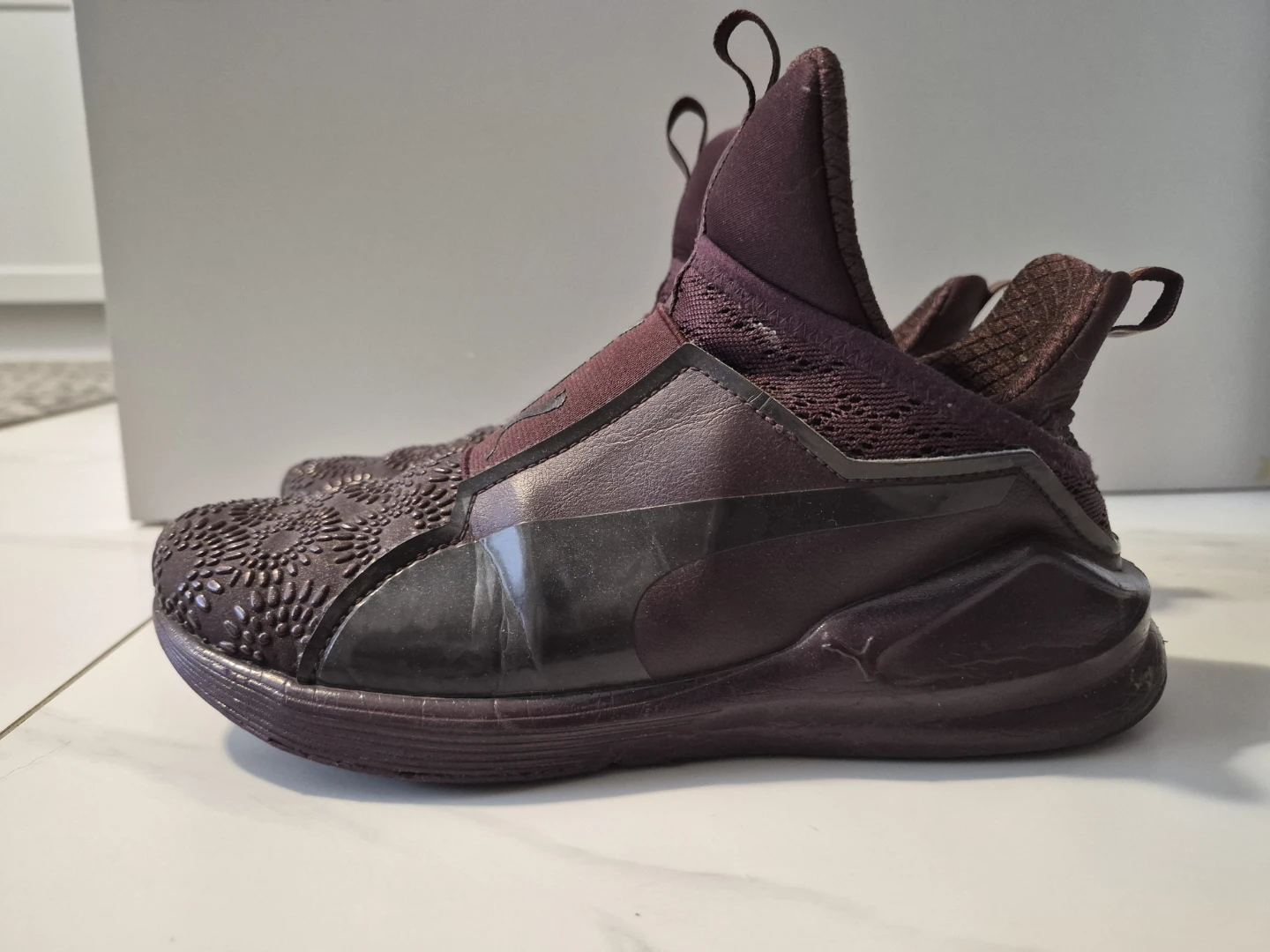 Puma Fierce KRM Women's Slip-On Sneakers - Burgundy