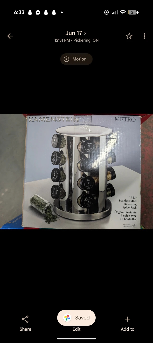 Kamenstein 16 Jar Stainless Steel Revolving Spice Rack