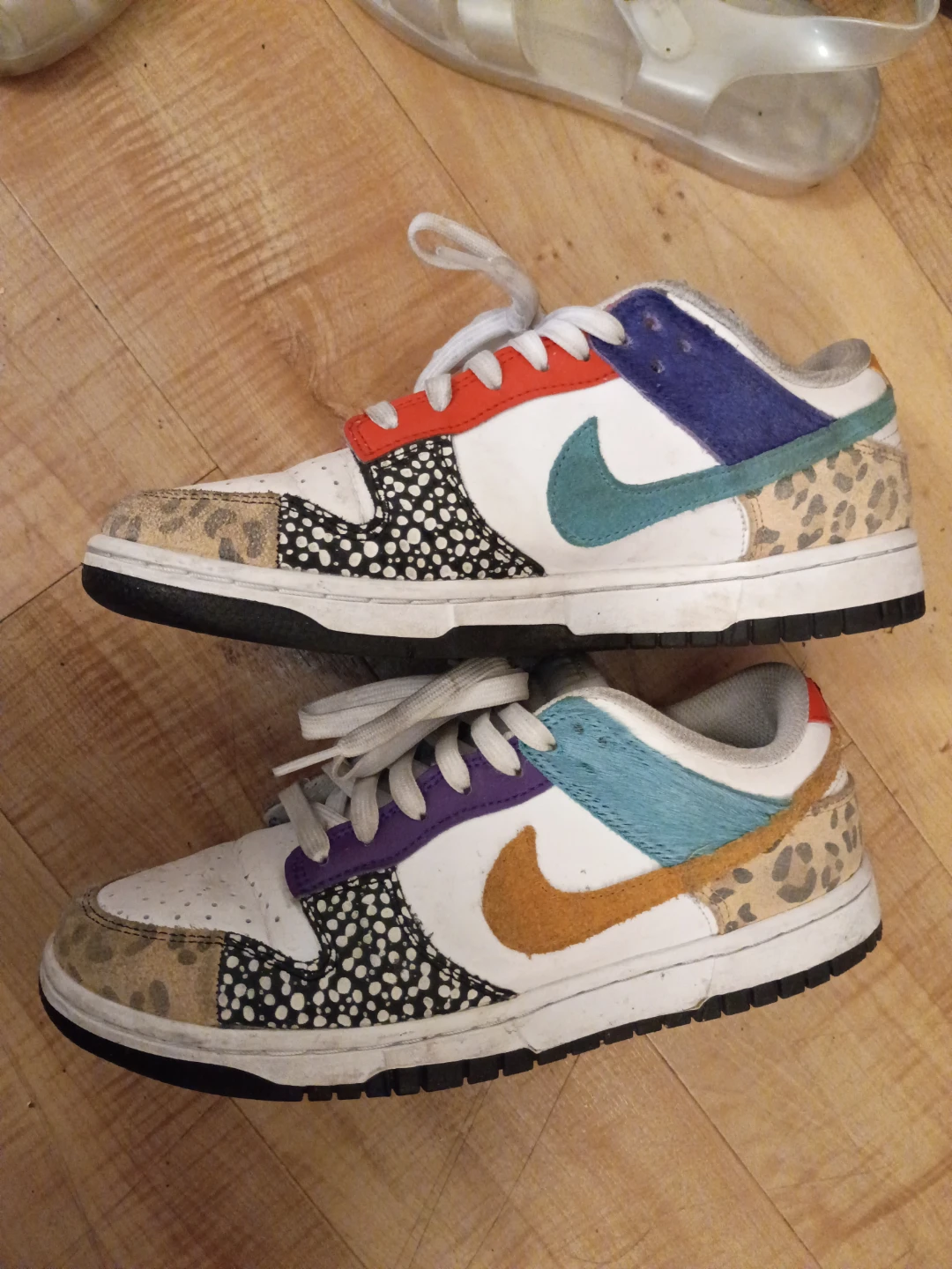 Nike Dunk Low "Safari Mix" "Leopard Print" "Patchwork" Sneakers