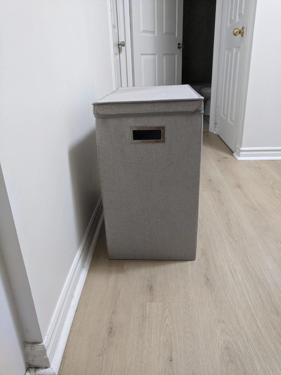 Fabric Laundry Hamper with Lid - photo 2