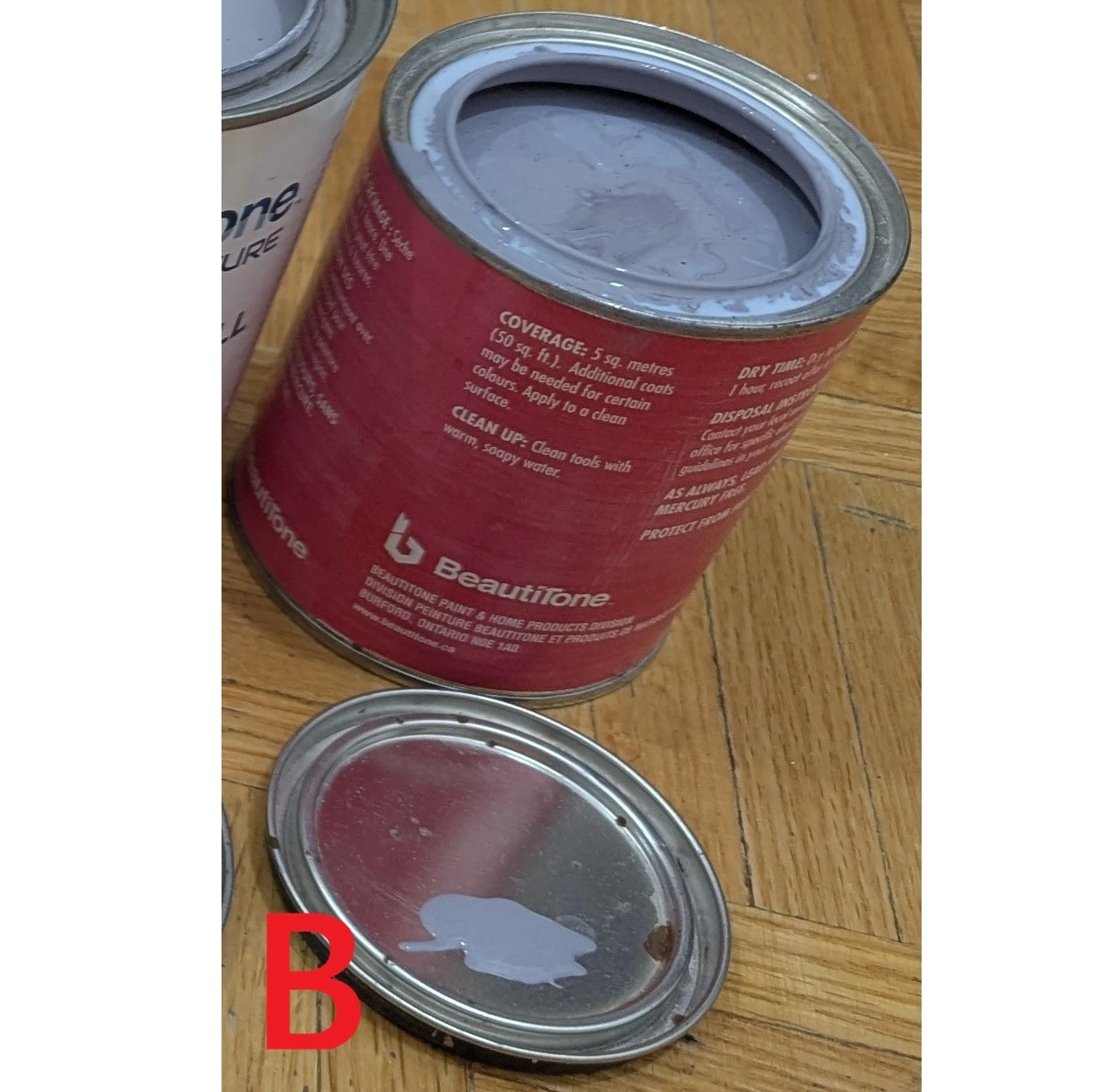 Paint Gray-Violet 450 ml Small jar Eggshell Interior