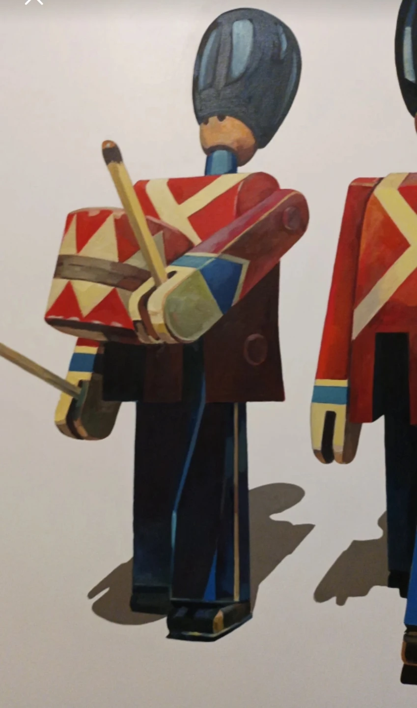 Original oil painting  6ft by 5 ft "Wooden Royal Guard" - photo 3