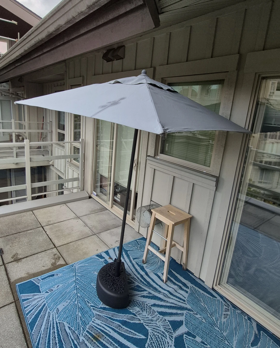Half Patio Umbrella with Weighted Base - photo 5