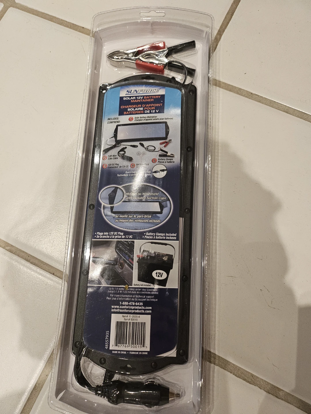 Sunforce Solar 12V Battery Maintainer Charger - photo 2