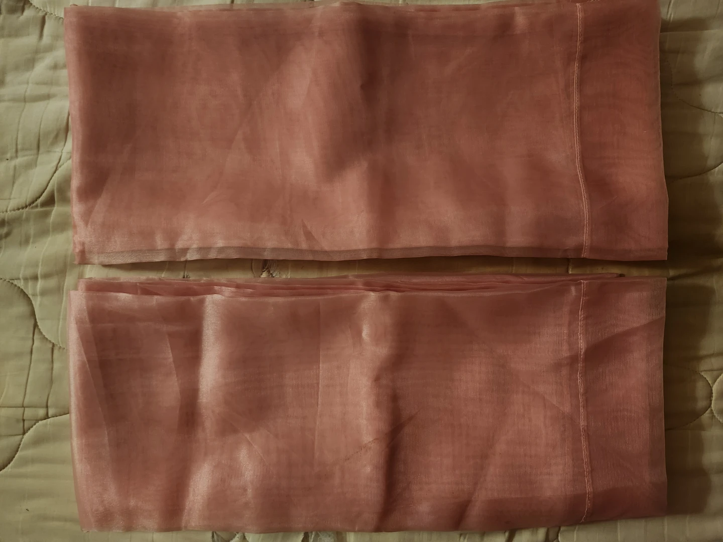 New Set of Pink Sheer Curtains (2 Panels) 84" L - photo 3