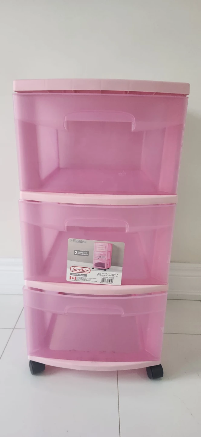 Sterilite 3 Drawer Cart