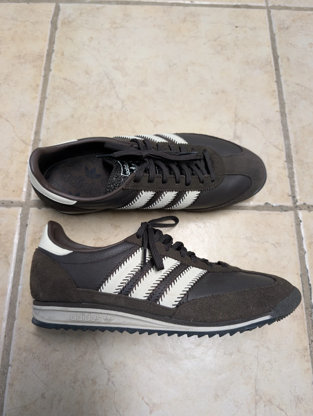 Adidas Brown Suede & Leather Sneakers