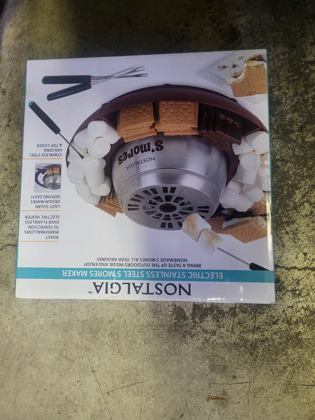 Nostalgia Electric Stainless Steel S'mores Maker