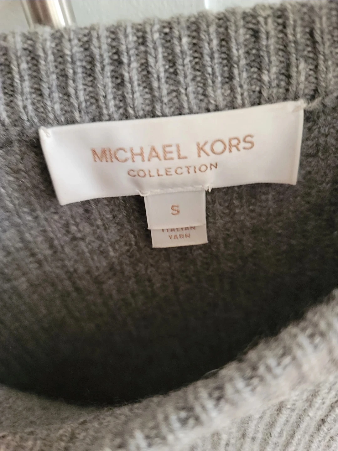 Michael Kors Collection Grey Ribbed Sweater - photo 2