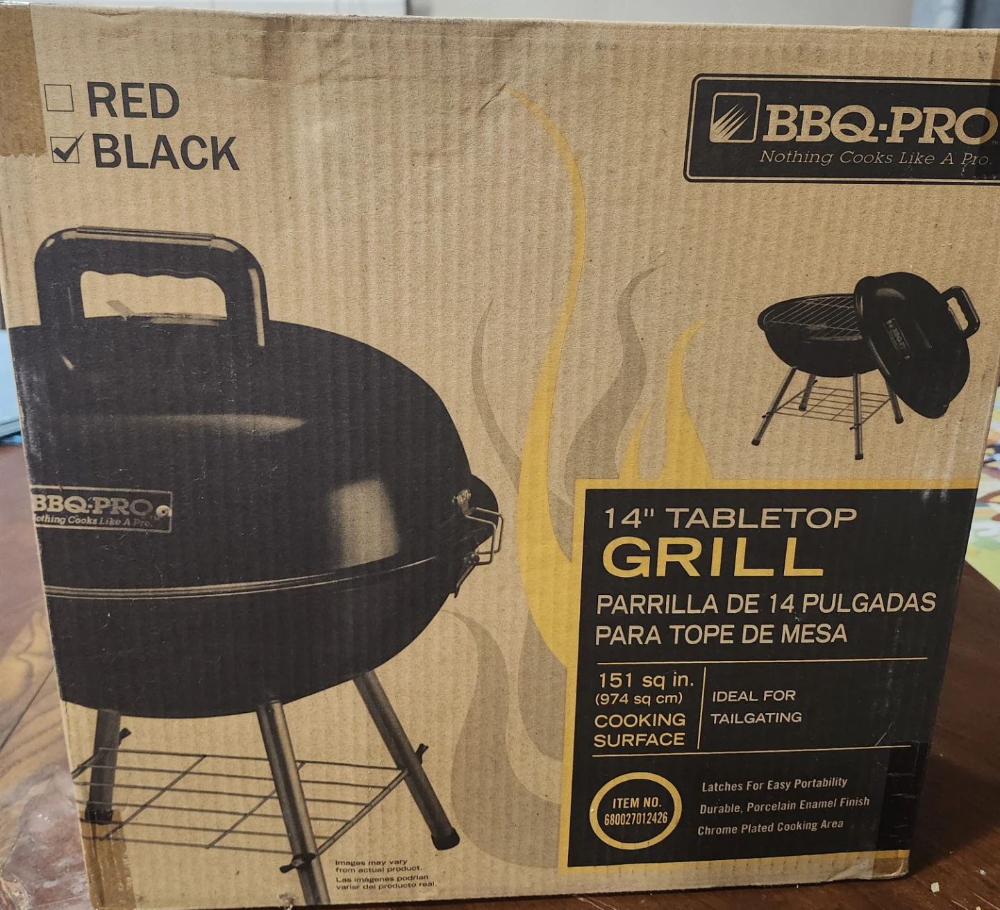 BBQ-Pro 14" Tabletop Grill - Black