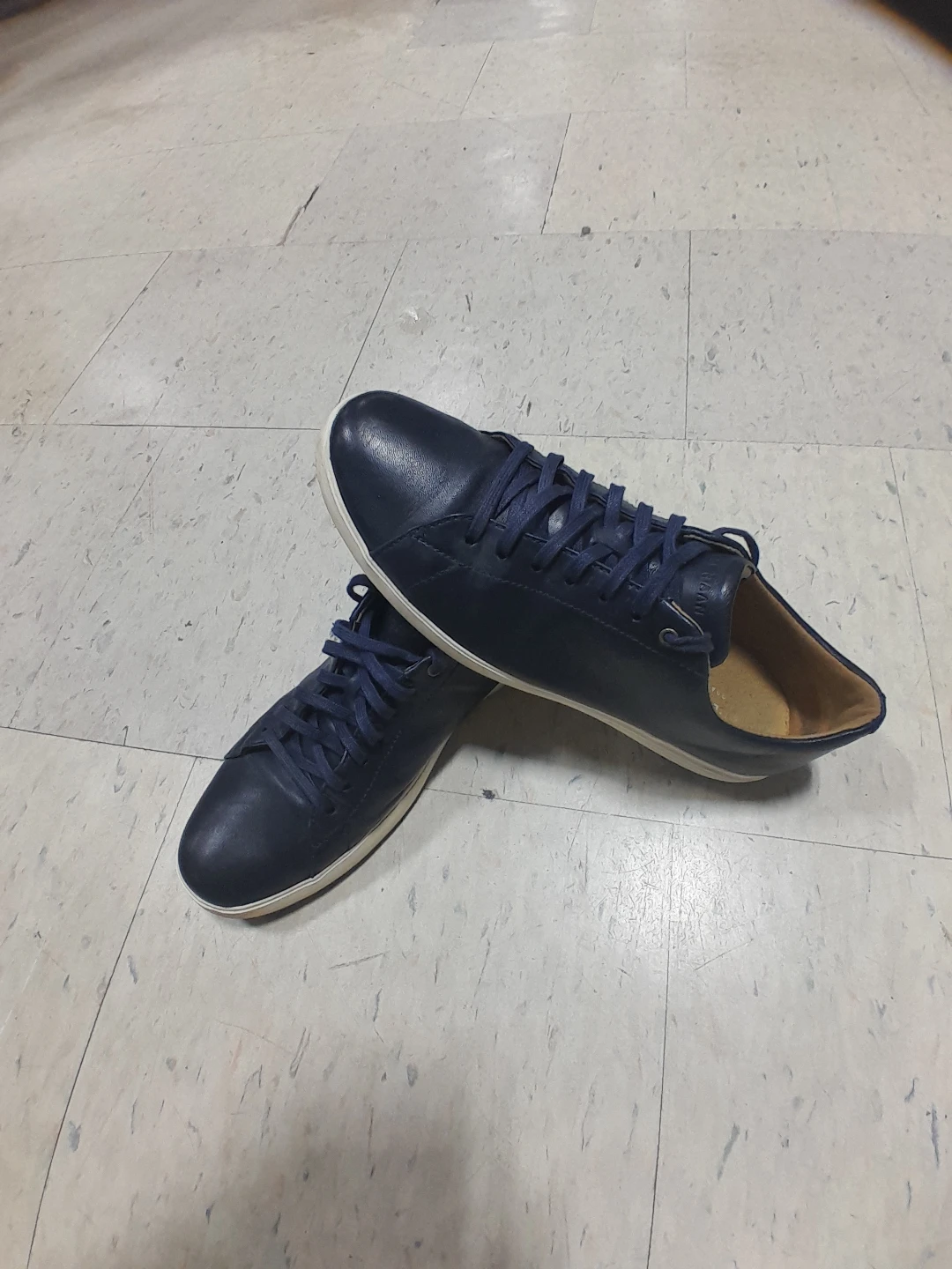 Cole Haan Navy Leather Sneakers - Size 10 - photo 5